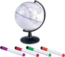 5" Color My World Globe with stickers