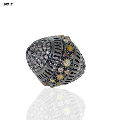 Designer Diamond 925 sterling silver finding