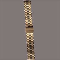 Metal Watch Straps - Metal Ion Gold Plated, Variable Size | Deployant Clasp, Durable, Stylish, Polished Finish