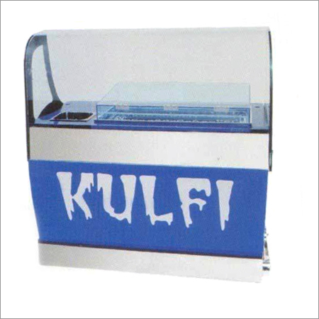 Kulfi Showcase - Stainless Steel Exterior, Italian Granite Top | Digital Temperature Controller, Propylene Glycol Cooling, Castors, Eye-Catching Design