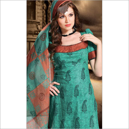 Silk Chikan Suit