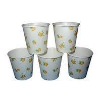 Paper Cup - Paper, 8x8x10cm, 250ml | Disposable, Eco-Friendly, Leakproof, Lightweight, Floral Print