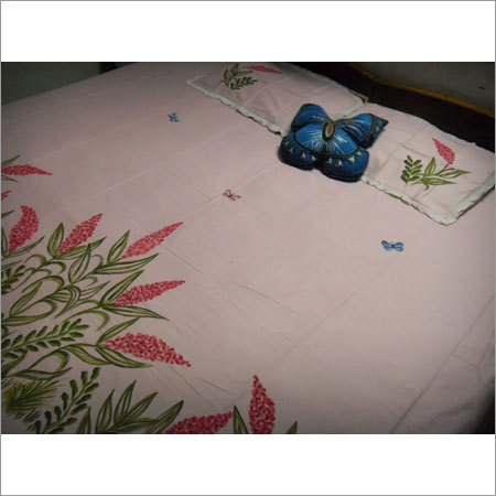 Hand painted Cotton Bedsheet