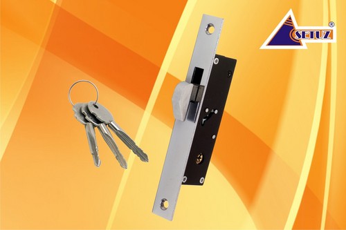 Setuz - Metal, 10x2x1 cm, Silver | Secure Locking, Cylinder Keyed System, Smooth Operation