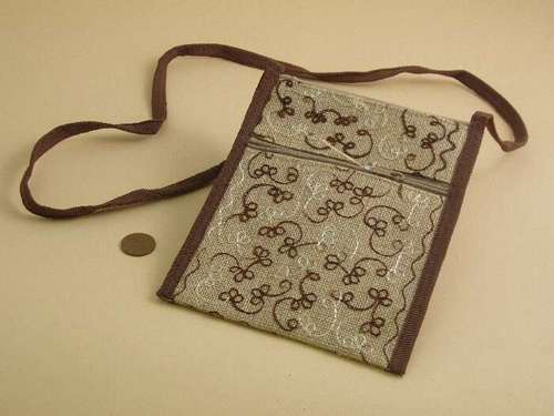 jute purse-embroidered