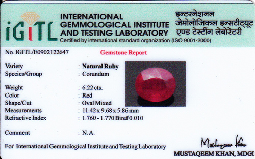 Natural Ruby Gemstone