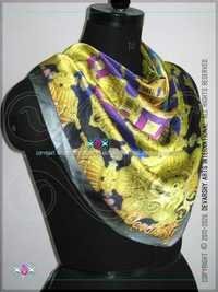 Fashionable Silk Printed Women's Scarf - 20 X 74 Inches, Eye-catching Colors & Exotic Patterns For All Seasons