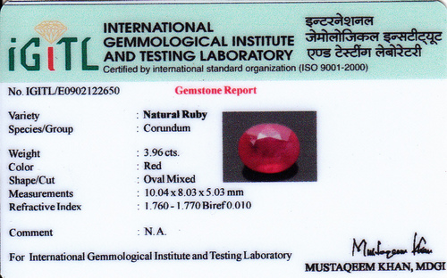 Natural Ruby Stone