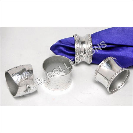 Metal Hammered Napkin Ring