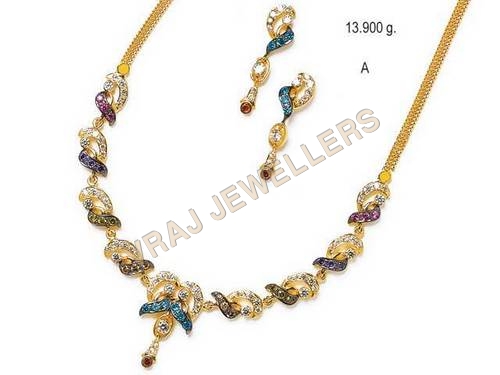 Gold Diamond Necklace D
