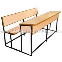 School desk and bench