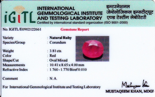 Red Ruby Gemstone