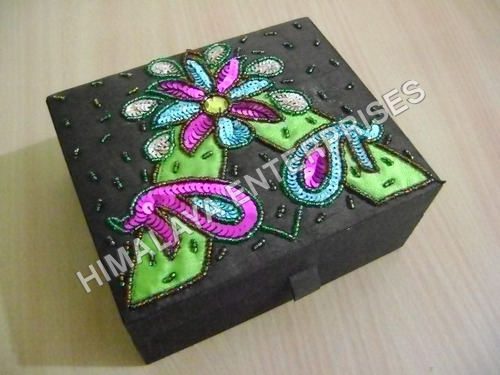 Hand Embroidered Jewellery box