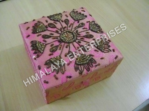 Hand Embroidered Jewellery box