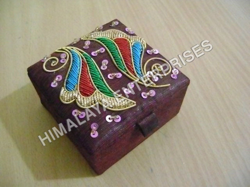 Hand Embroidered Jewellery box