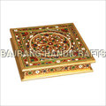 Brass Coated Rangoli Box