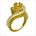 Designer Ladies Gold Ring