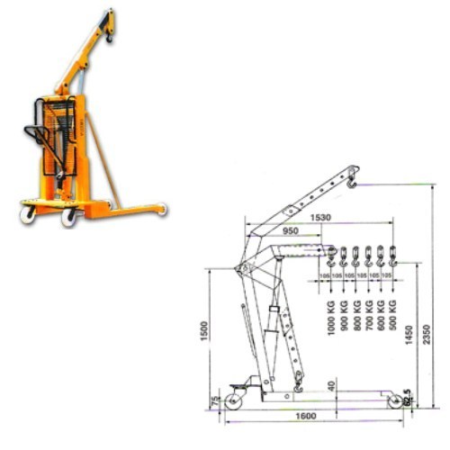 Hydraulic Floor Jib Cranes