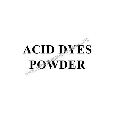 Acid Dyes Powder By Kemcolour International