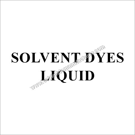 Solvent Liquid Dyes