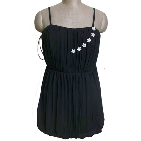 Womens Dress - Soft Fabric, Multiple Sizes, Black | Sleeveless, Pleated, Elegant Style, Comfortable Fit, Knee-Length