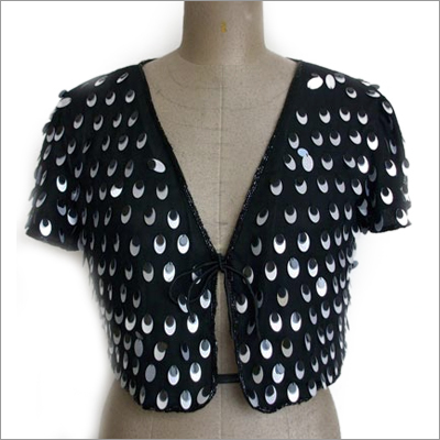High Fashion Dress - Sequins Fabric, 15 Inches, Black | Elegant Design, Stylish Embellishments, Perfect Fit, Versatile Style, Tie Closure, Short Sleeve