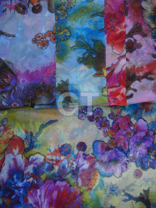 Printed Georgette fabric