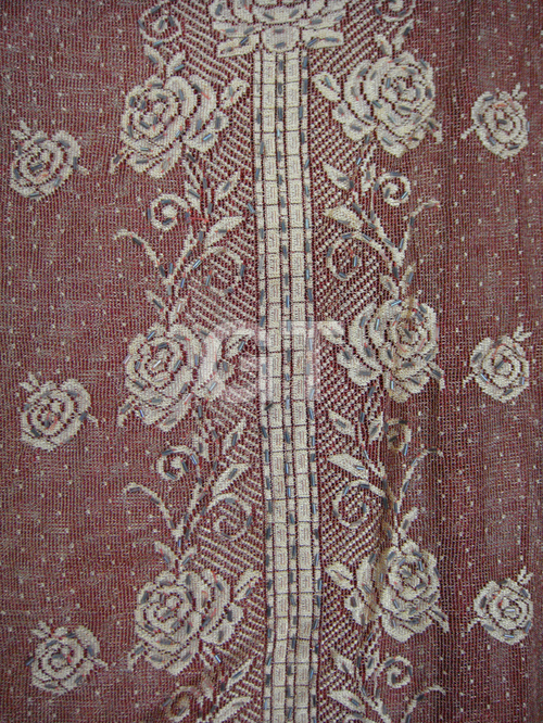 Floral embroidery on net fabric