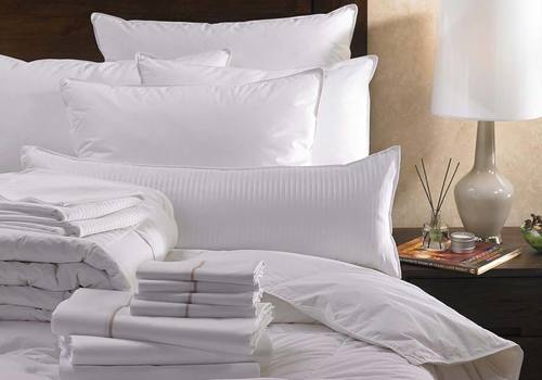 Shrink Resistant White Bed Linen