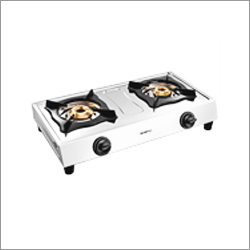 2 Burner Cooktop - Stainless Steel, 24.75"x13.25"x4.25", White | Dual Burners, Compact Design, Easy Cleaning
