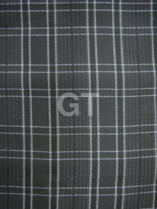 Shirting with checks and woven dobby designs