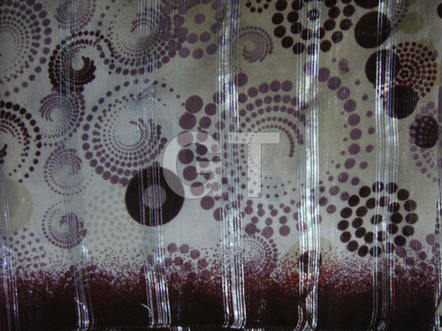Printed Scarf on Jacquard fabric