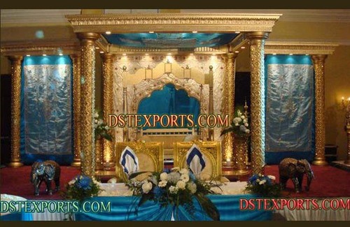 Indian Wedding Gold Mandap Set