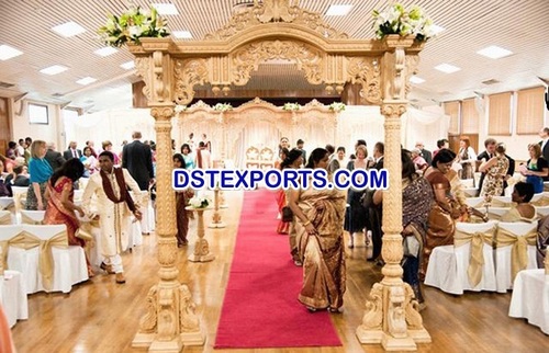 Wedding Heavy Carving Wooden Gate
