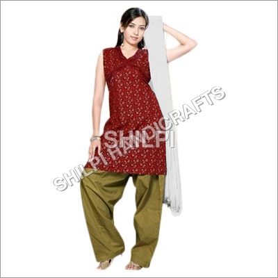 Designer Salwar Suits - Cotton Material Standard Size Maroon Color | Elegant Printed Patterns for All Occasions