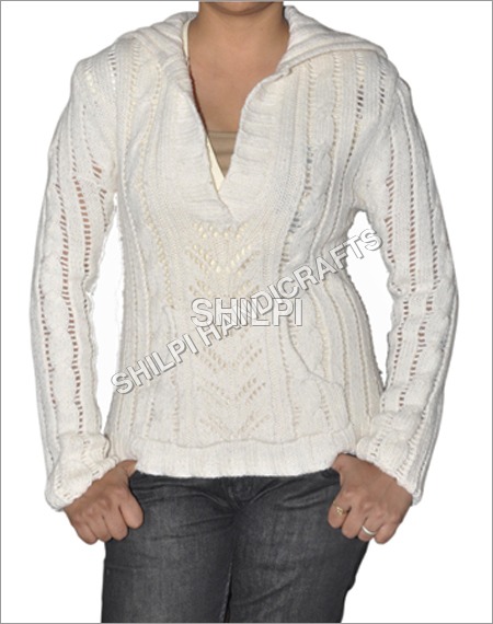 Light In Weight Acrylic Knitted Cardigan