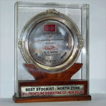 Our Trophy for Best Stockist