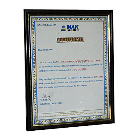 Our Certificates