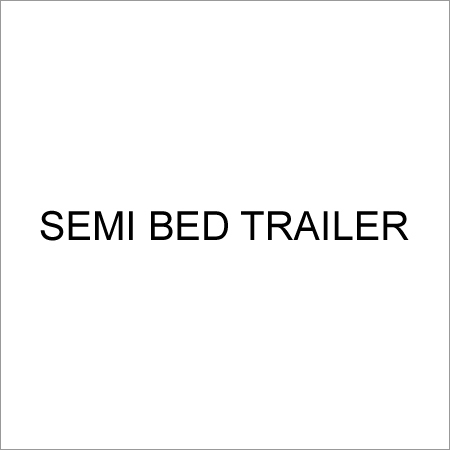 Semi Bed Trailer - Supreme Grade Metal Black | Durable Finish High Strength Reliability Tailored Specs