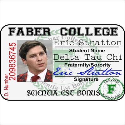 Faber College Eric Stratton Id Card