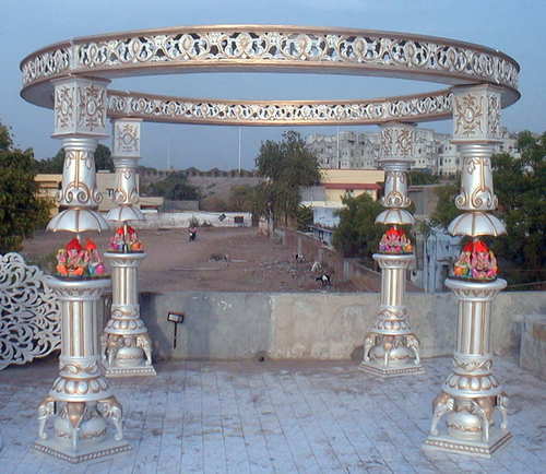 Fiber Wedding Mandap Decoration - Ganesh Mandap