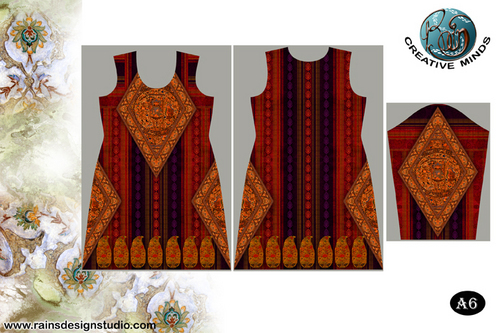 Digitally Printed Ladies Kurti