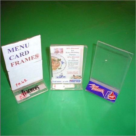 Acrylic Menu Card Frames