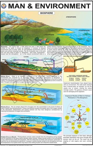 Printed In Natural Colors Man & Environment Chart