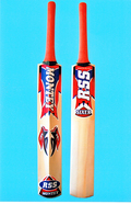 Kashmir Willow Cricket Bat - Short Handle, Sarawak Cane Handle | Handcrafted, Lightweight Swing, Powerful Hitting, Durable Build