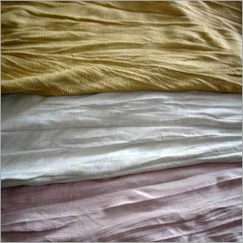 Fabric Crinking - Cotton Blend, 58 Inch, Beige | Textured Finish, Draped Effect, Soft Feel