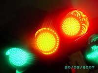 Traffic Signal Light - 200mm Led, Polycarbonate Material, Clear Globes - High Efficiency, 70,000 Hours Lifespan, Water & Dust Resistant