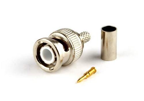 BNC Male Crimp Connector for RG58/U Cable