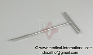 Mini Awl - Stainless Steel, 10cm Length, 1cm Handle Diameter | Precise Piercing, Durable Design, Autoclavable, Compact Size