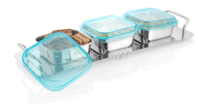 ELEGANCE 3 IN 1 S.H. - Plastic Metal 12x6x4 inches Light Blue